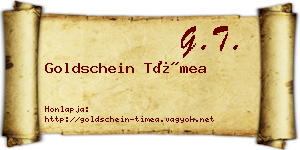 Goldschein Tímea névjegykártya